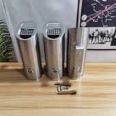户内外墙上烟灰缸挂壁式 不锈钢烟灰柱商场公共吸烟区烟头灰收集器