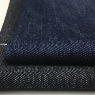 黑蓝灰全棉砂洗暗竹节牛仔柔挺春夏裤子马甲连衣裙外套服装布面料