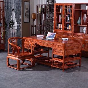 中式古典实木书桌古风仿古办公桌写字台书房书桌新中式老式诊桌