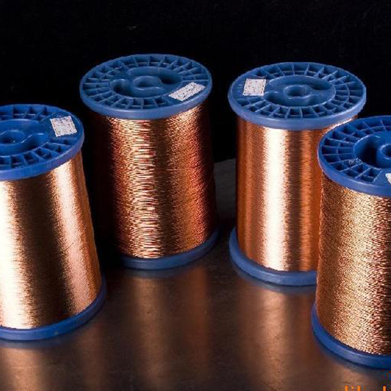 变压器高温漆包扁铜线 QZY-2/180级漆包圆铜丝0.13-5mm扁铜线