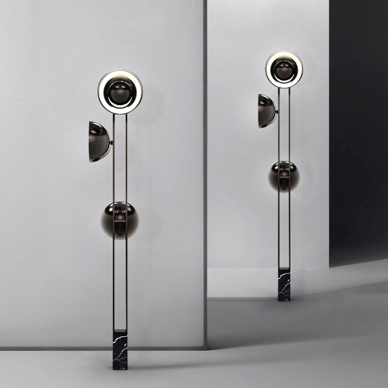 北欧现代简约创意客厅卧室沙发酒店大堂展厅大理石轻奢装饰落地灯