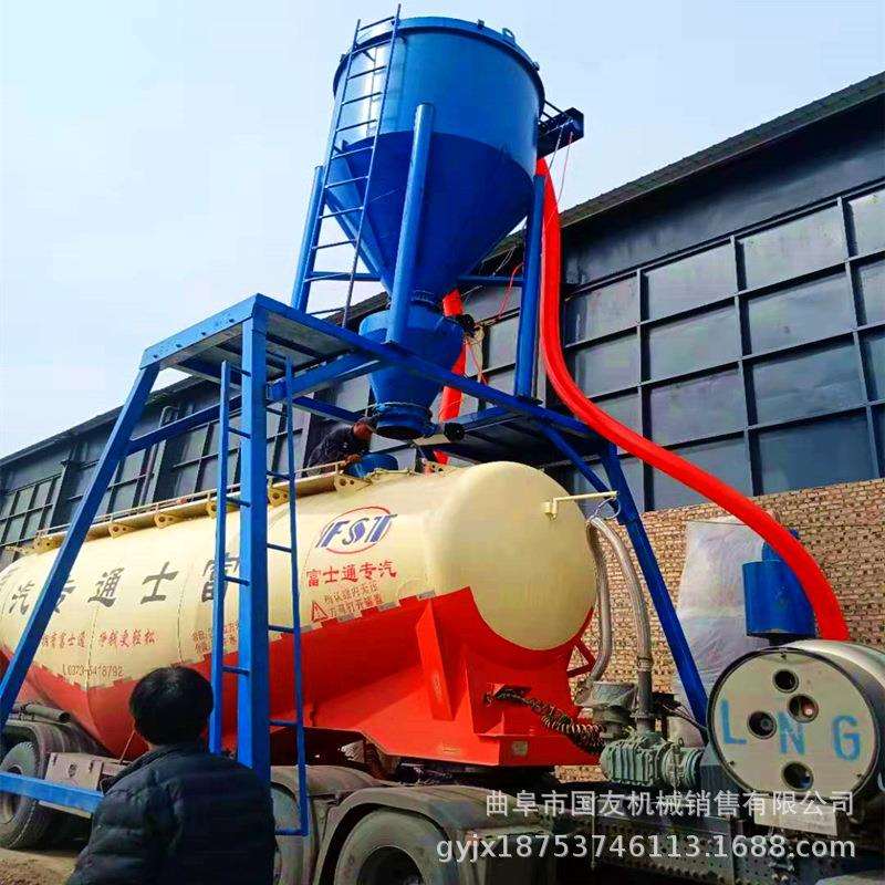 河北水泥清库气力输送机粉料中转负压装卸设备粉煤灰清库吸灰机
