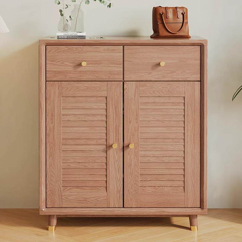 北欧实木鞋柜白蜡木客厅入户玄关家用门口大容量储物柜收纳储物柜