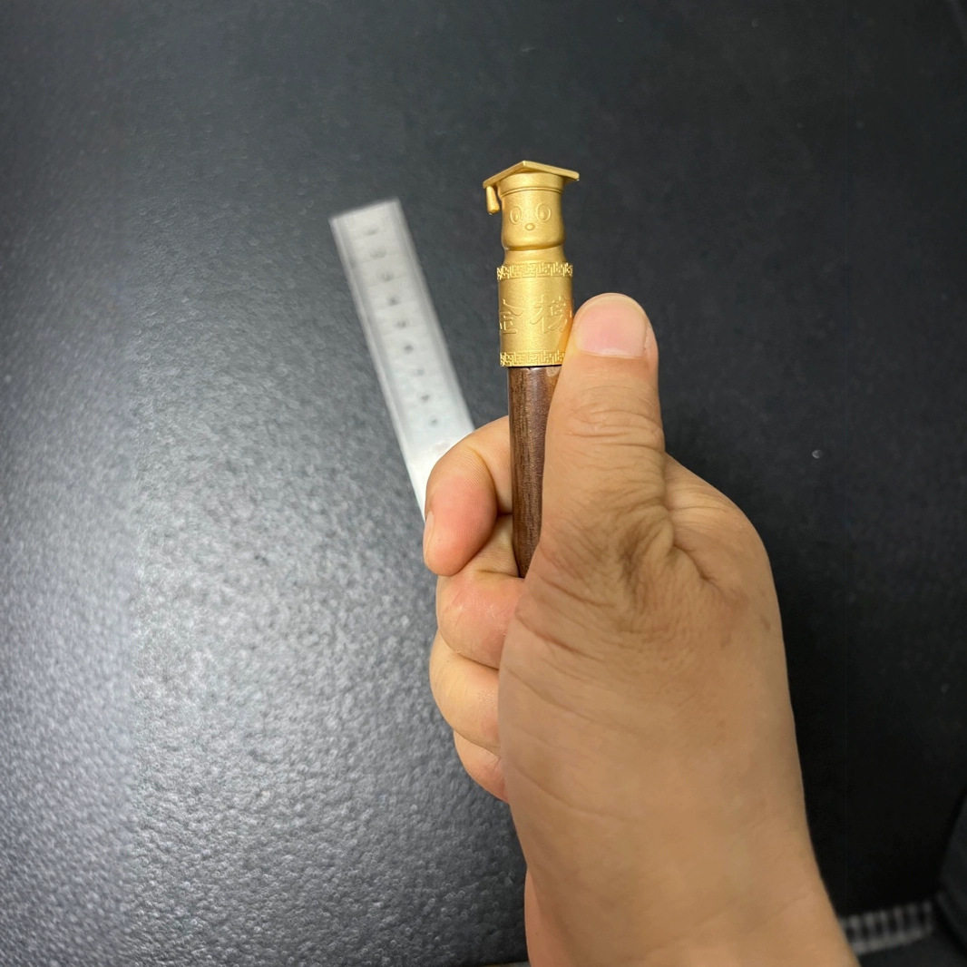 12生肖五福转轮个性化DIY中性笔木笔diy中性笔定值铜配件毛笔配件