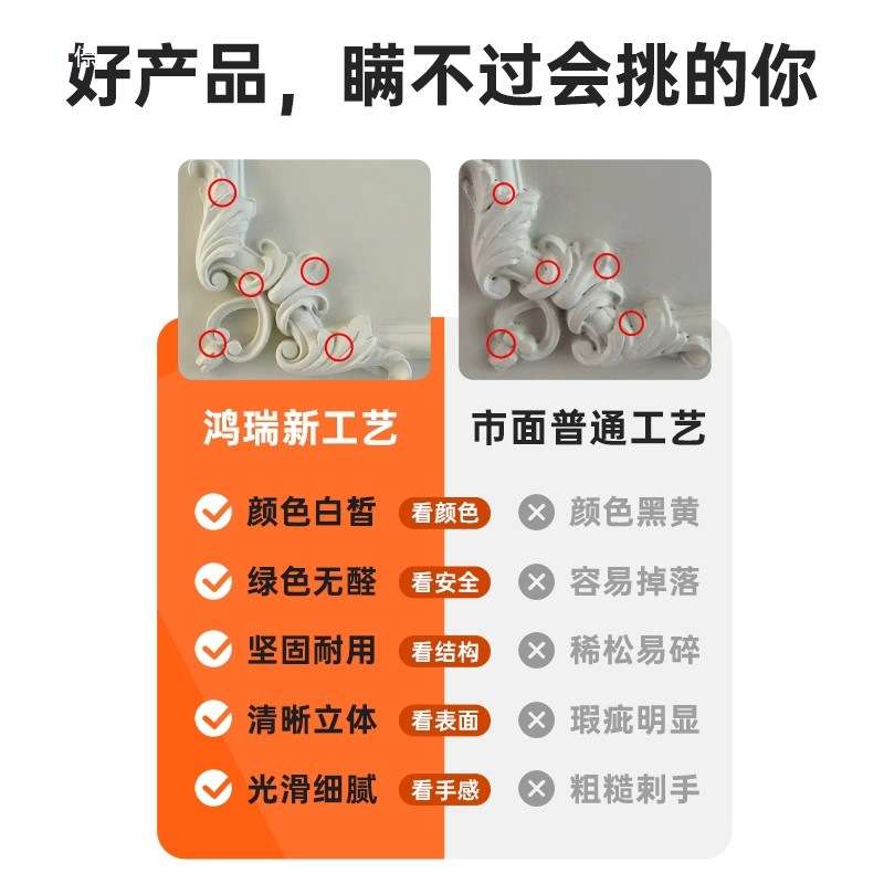 雕花造型石膏圆盘面板明装造型客厅吊顶灯装饰雕花圆型石膏底座