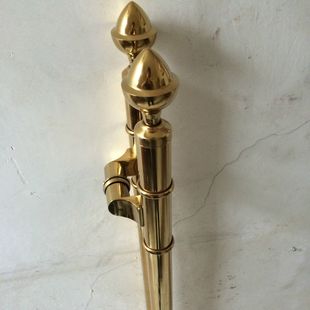 花头接管浮环钛金鸭嘴脚玻璃门办公室酒店 KTV门时尚不锈钢拉手