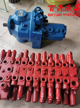 PC55/56液压泵 主泵 多路阀 分配器 改装KYB液压系统 改泵材料
