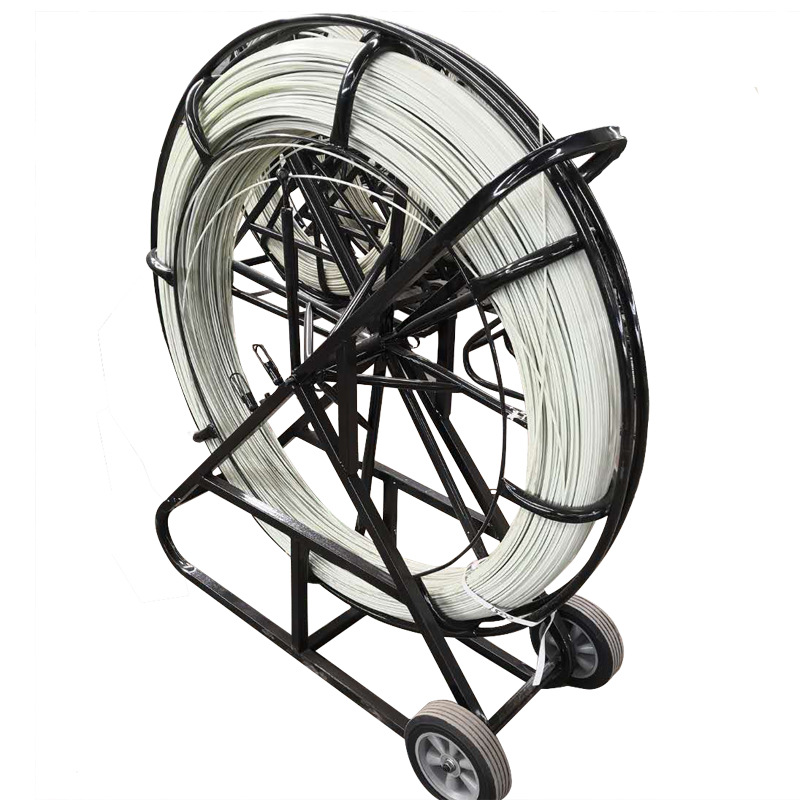 电工穿线工具 玻璃钢管道穿线器 引线器通信穿管器8# 100米带架子