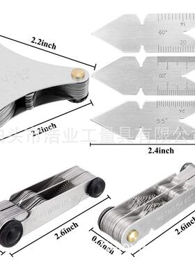 中心规 6件套55加60°量规 58片计量器具60度美制51PC螺纹牙规