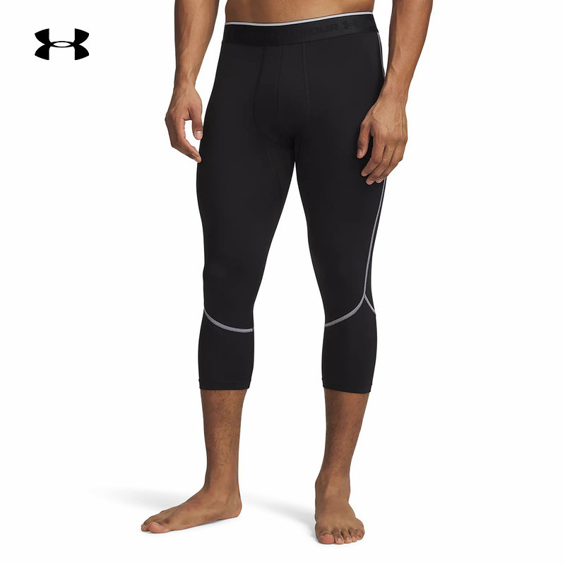 安德玛UA春夏HeatGear® Elite男子训练运动紧身七分