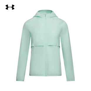 安德玛官方UA Velociti Pro Storm女梭织运动跑步夹克外套6009542