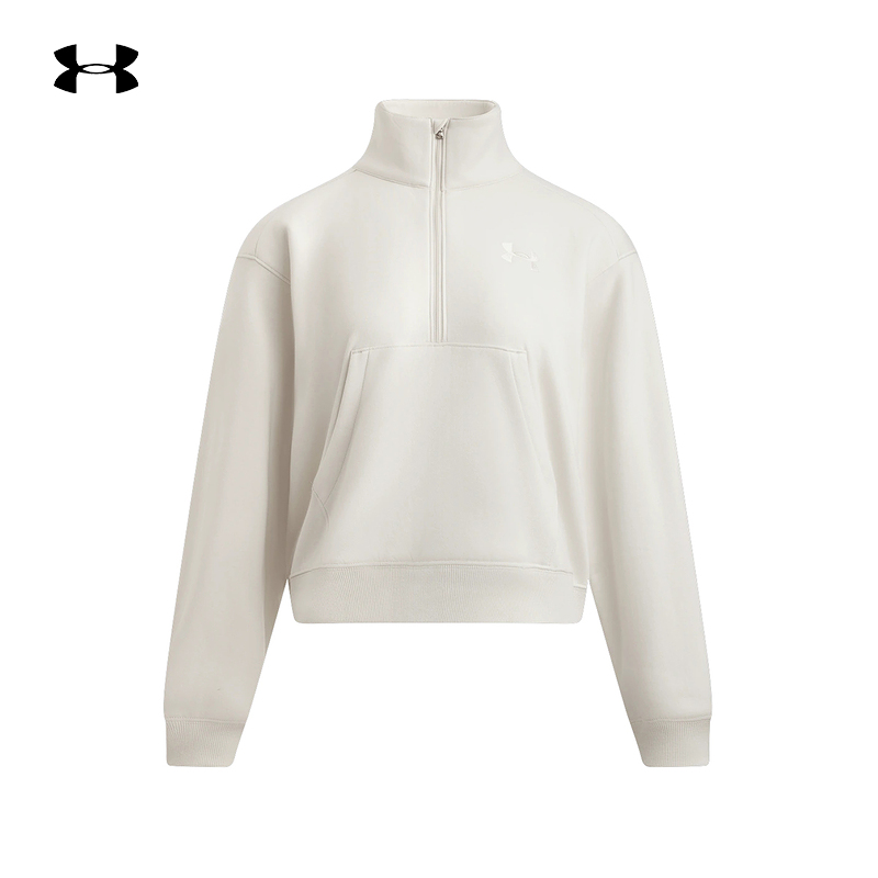 安德玛（UNDERARMOUR）（新品）2025女1/2拉链卫衣 6010108-110