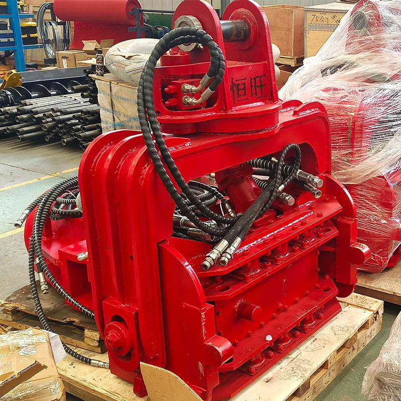 挖机光打桩机水泥桩伏震改振动打桩挖锤高频动钩vet机工字桩打桩