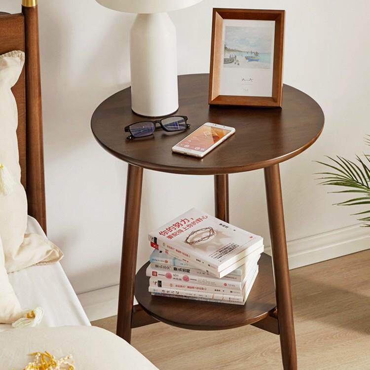 沙发边几实木小圆桌简约可移动小茶几客厅边桌阳台小茶桌床头