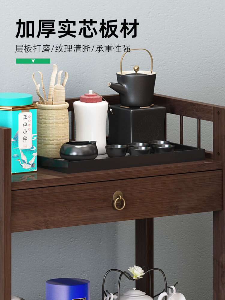 实木沙发麻将桌边几置物小方桌