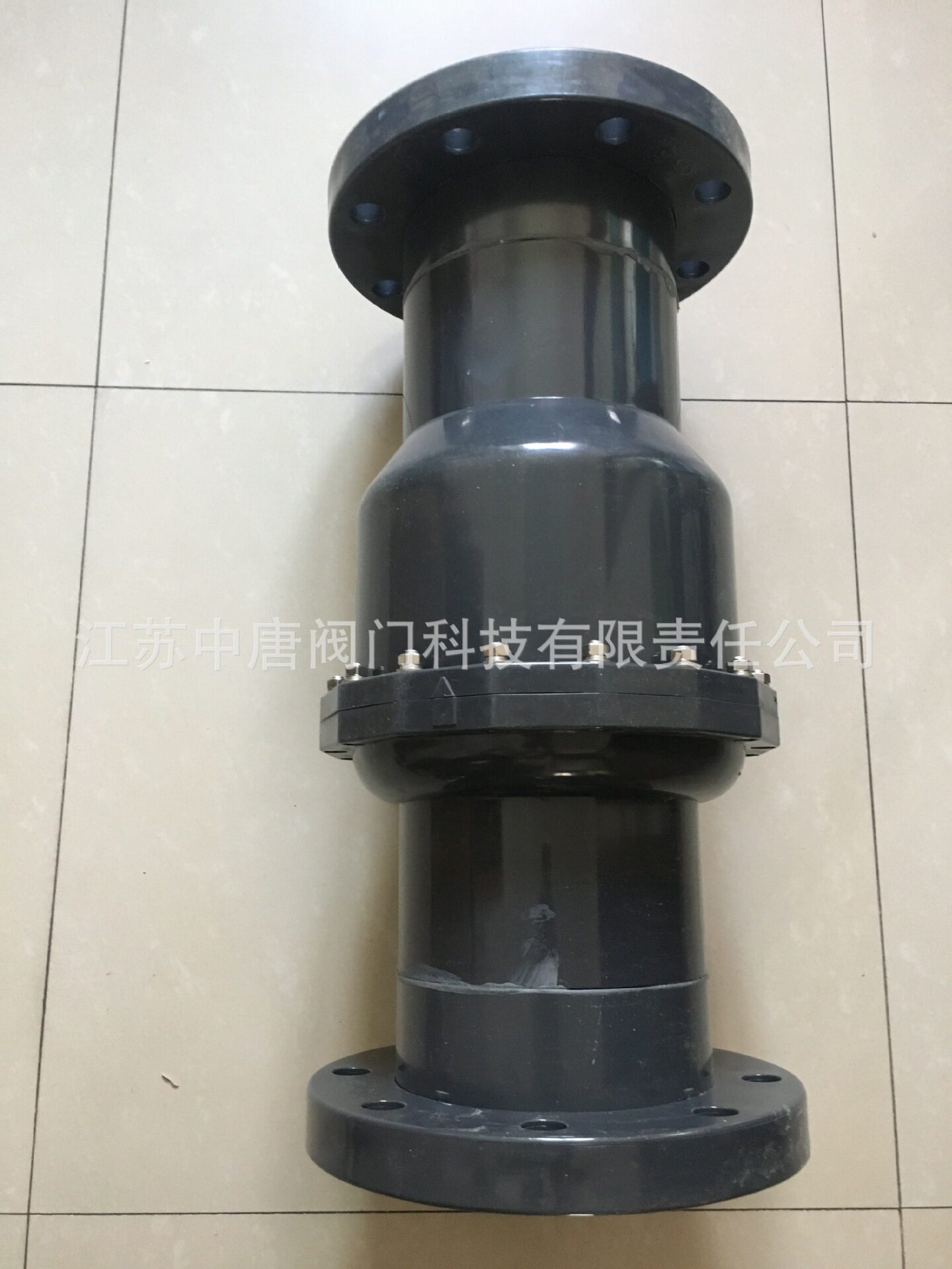 H44X-10U塑料翻板式法兰止回阀 UPVC塑料法兰止逆阀 -20℃~80℃