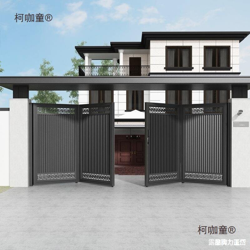 户外别墅电动折叠庭院门