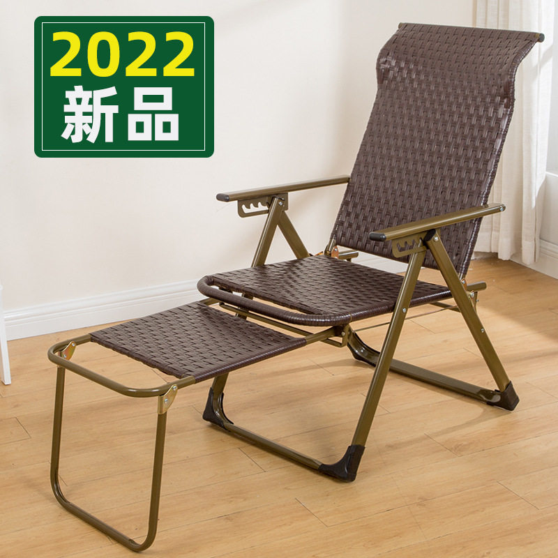 夏季藤编折叠躺椅午休阳台家用