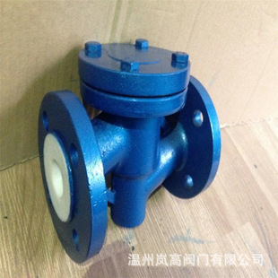 工业体专用 铸钢材质 衬氟止回阀 H41F46-16C 法兰连接 DN40