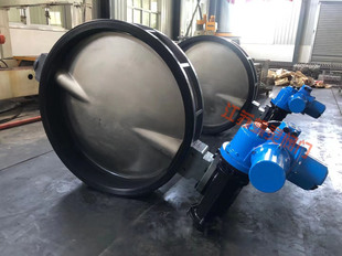 DN450智能调节型电动蝶阀 隔爆型电动软密封对夹蝶阀D971X-10C