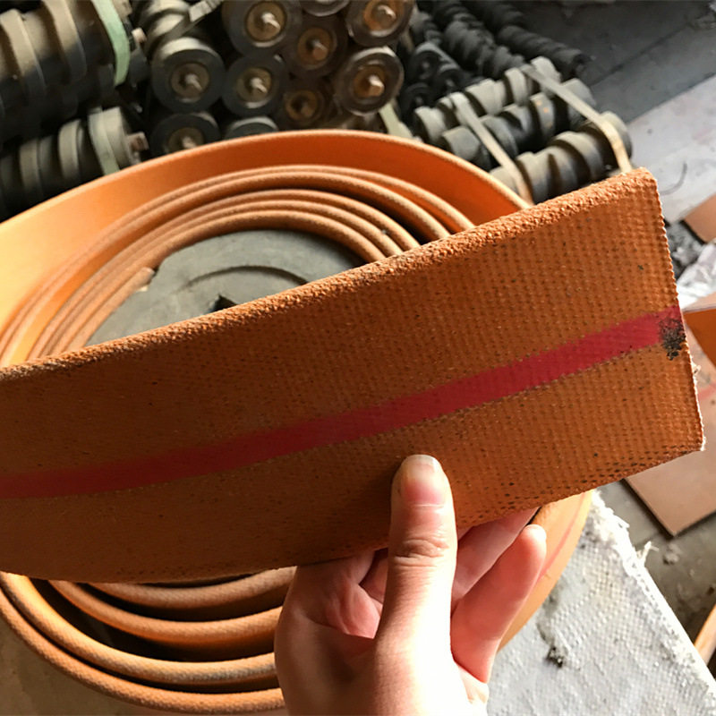 黄色帆布带 250*5 橡胶帆布带 提升机输送物料畚斗带 型号全 可定