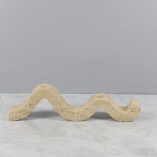 黄洞石蜡烛台摆件客厅餐厅酒店客民宿售楼处样板间高档桌面装饰品