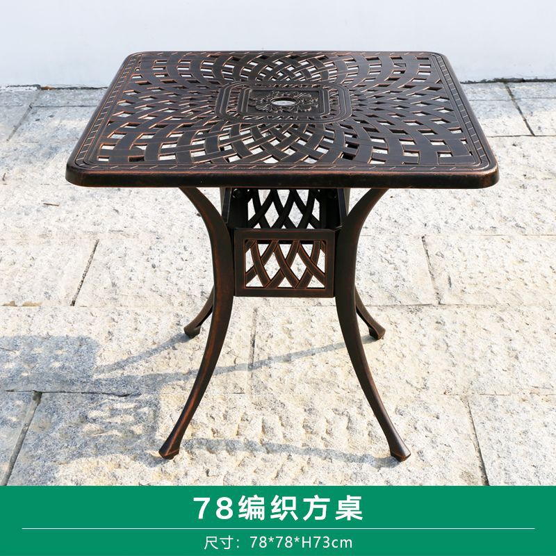 铸铝铁艺户外圆形桌潮流