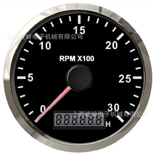 85mm改装车用船用仪表 3000RPM指针转速表发动机转速表 带背光灯
