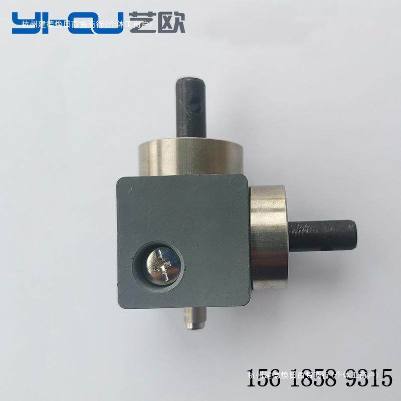 90度换向转角器直角齿轮转向器小型伞齿轮箱锥齿轮速比1：1
