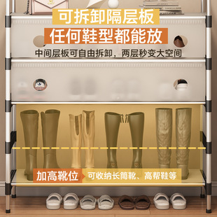 OD59简易鞋架防尘鞋帽架室内入户鞋柜落地家用衣帽架多功能一体架