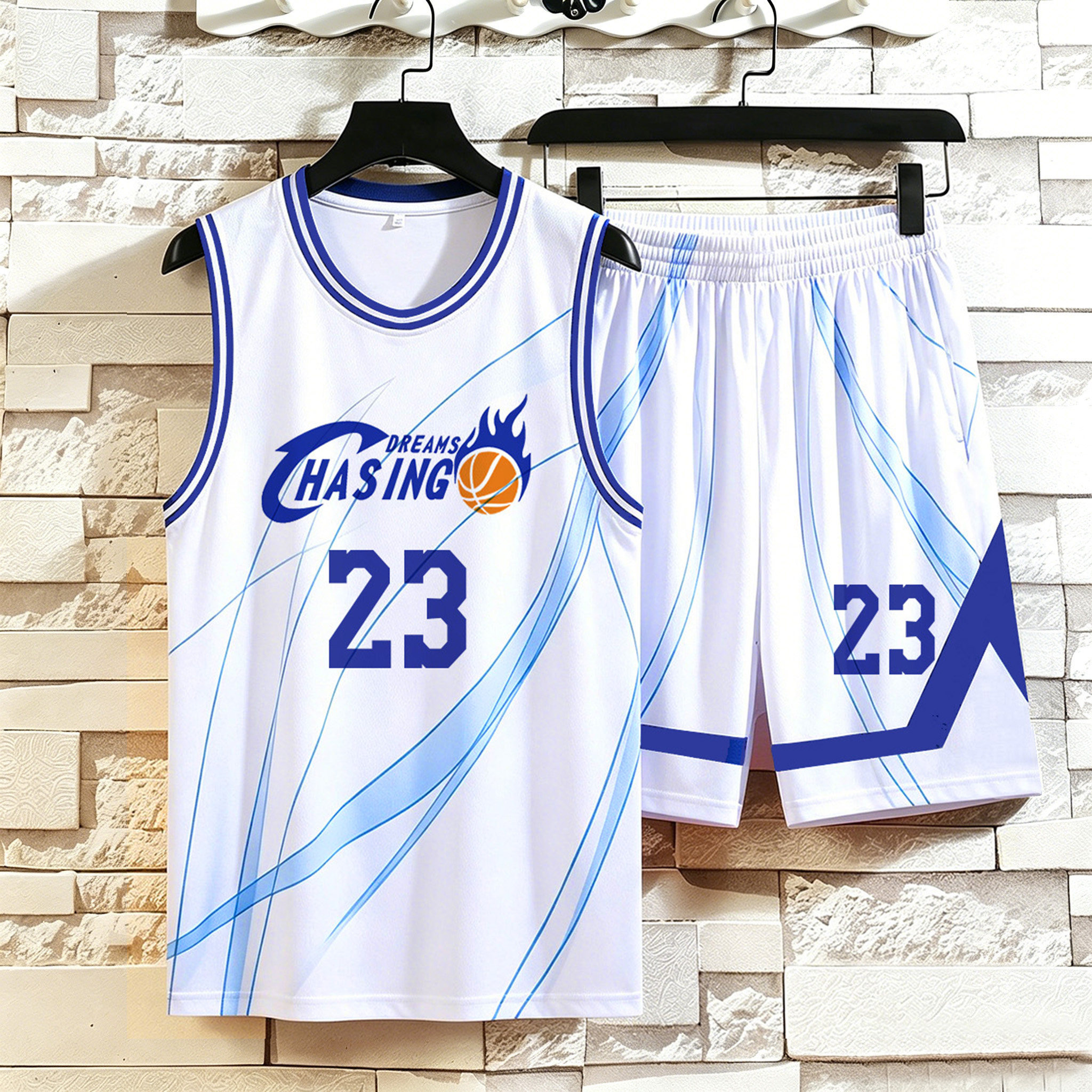 男女同款球衣定制印logo篮球服