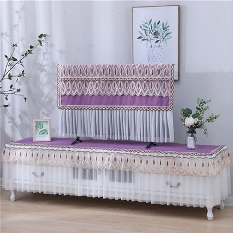 液晶壁挂式电视机套罩欧式防尘罩55寸65K寸客厅长方形电视柜桌盖,居家布艺,电视机罩,淘宝优惠券,粉丝福利购,淘宝优惠卷