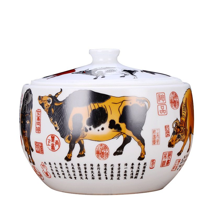 带盖陶瓷密封储物罐大号猪油罐子装F辣椒油罐白糖米酒坛子厨房家,厨房/烹饪用具,密封罐,淘宝优惠券,粉丝福利购,淘宝优惠卷