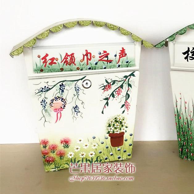 欧式创意带锁意见箱挂墙投诉建议箱信I报箱学校户外防水室外信箱