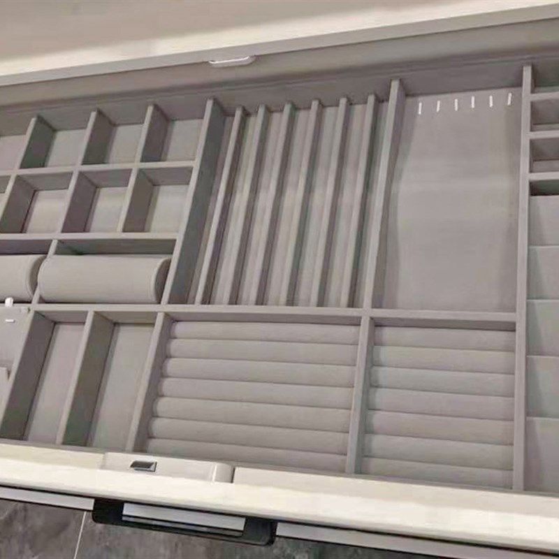 定做简约首饰盒饰品收纳盒柜台珠宝展示道具家用R抽屉项链绒布托