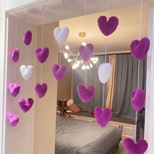 爆款卧室门帘ilns风少女心公主房免打孔挂帘装饰