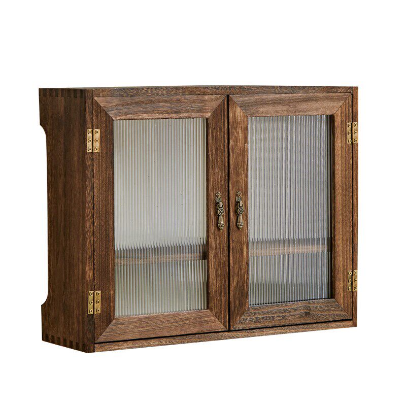 实木路由器收纳盒客厅壁挂置物架多媒H体信息箱弱电箱遮挡集线箱