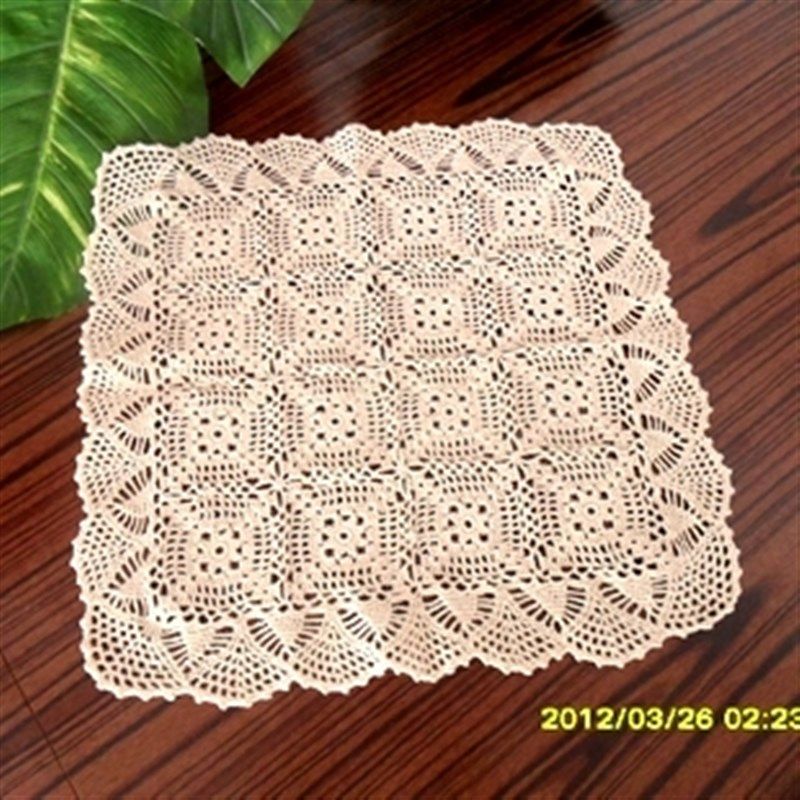 纯手工钩针d勾花镂空装饰盖巾美式乡村几何图案编织餐垫复古方桌,居家布艺,桌布,淘宝优惠券,粉丝福利购,淘宝优惠卷
