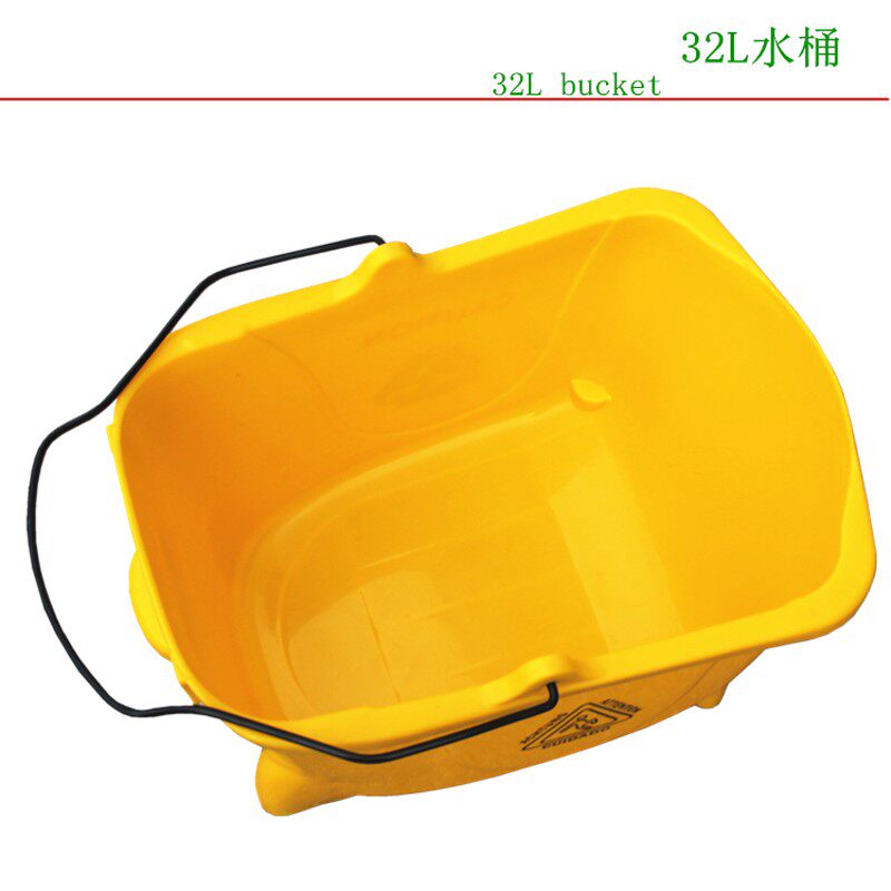 酒店用榨水车柞水桶高级单桶拖地桶酒店家居O手压式挤水桶拖把桶