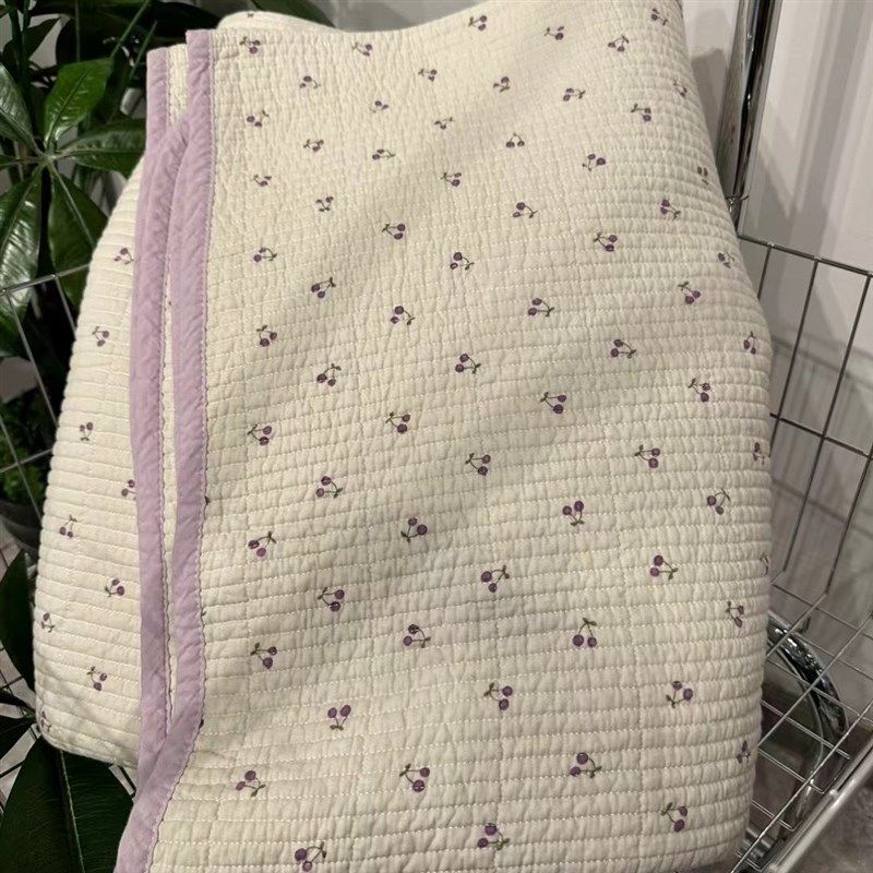 韩式小碎花纯l棉双层纱水洗床盖床单床垫,床上用品,床盖,淘宝优惠券,粉丝福利购,淘宝优惠卷