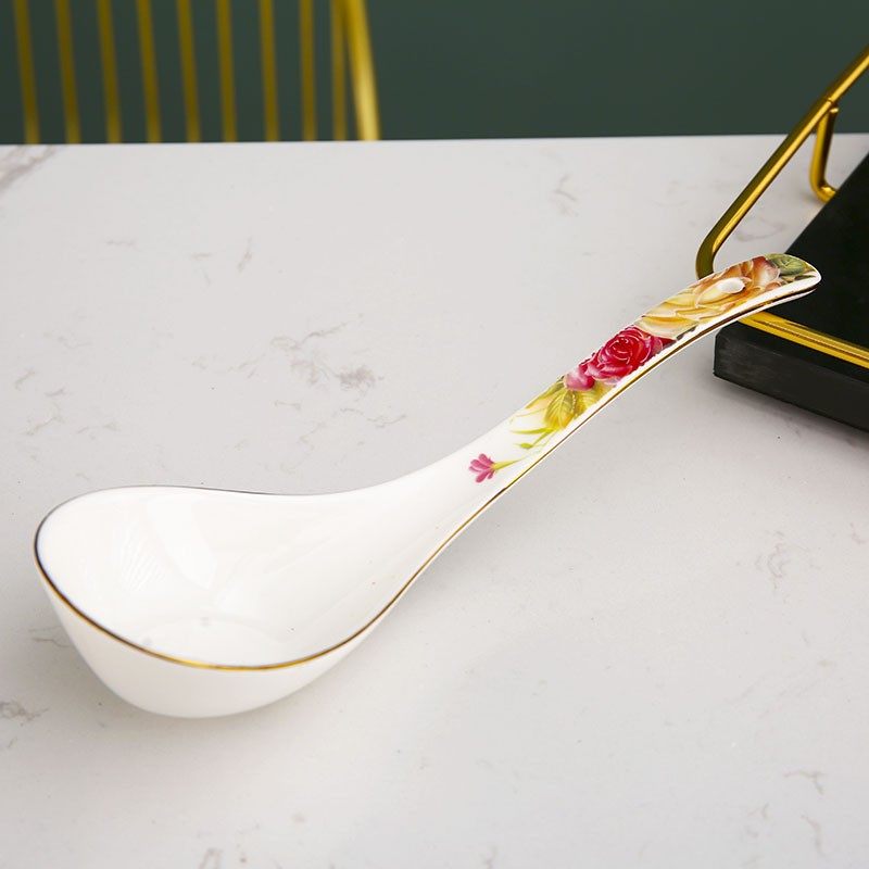 9英寸带盖汤碗家用骨瓷餐具饭碗中式G大号陶瓷汤碗大面碗汤煲大碗