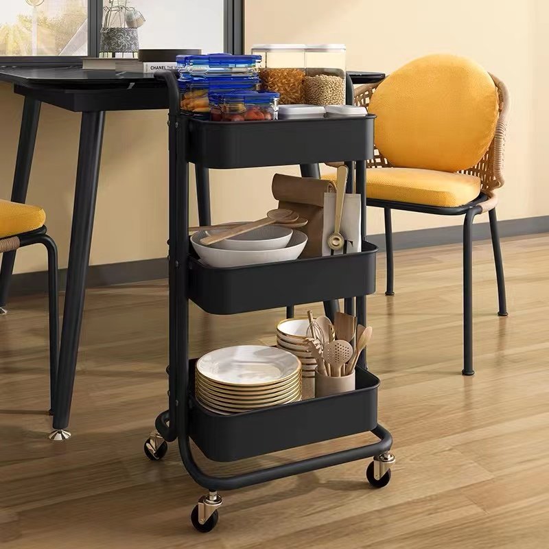 美发手推车美容产品工具车移动z带轮子储物架客厅收纳架文件储物,收纳整理,家用收纳手推车,淘宝优惠券,粉丝福利购,淘宝优惠卷