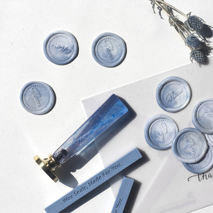 墨下欧式复古火漆印章树脂手柄套装 信I封结婚请帖封口手帐火漆蜡