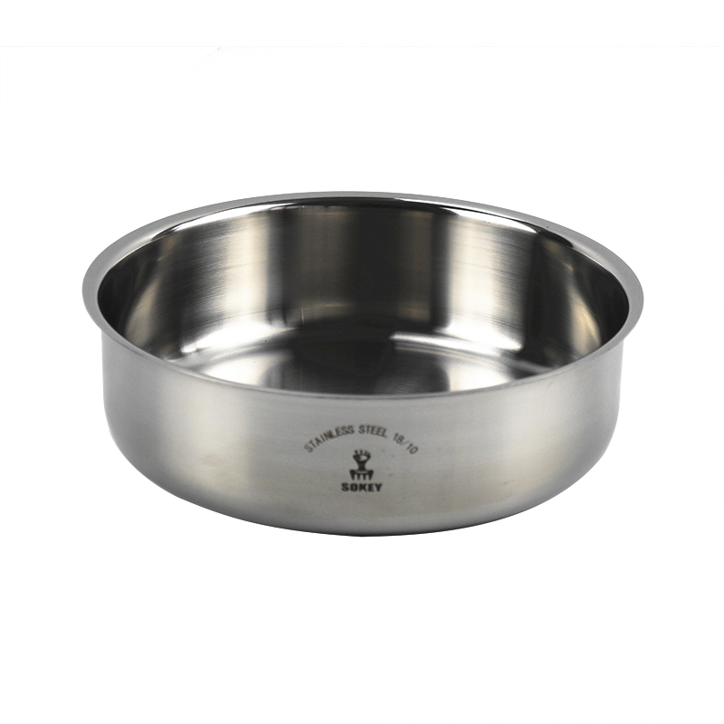 304不锈钢大圆盘蒸年糕凉皮y蒸盘水果盘子盛海鲜深盘面皮锣烤盘