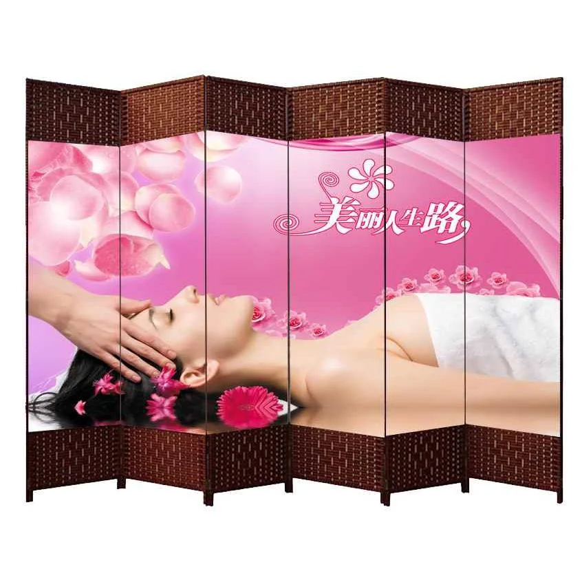 屏风隔断客厅遮挡帘平风折叠可移动中医养生馆会所美容院简约新品
