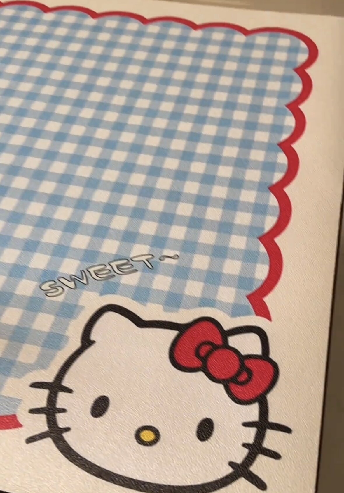 新品KT猫皮革桌垫防水办公电脑桌面垫子少女心写字台免洗耐脏皮革