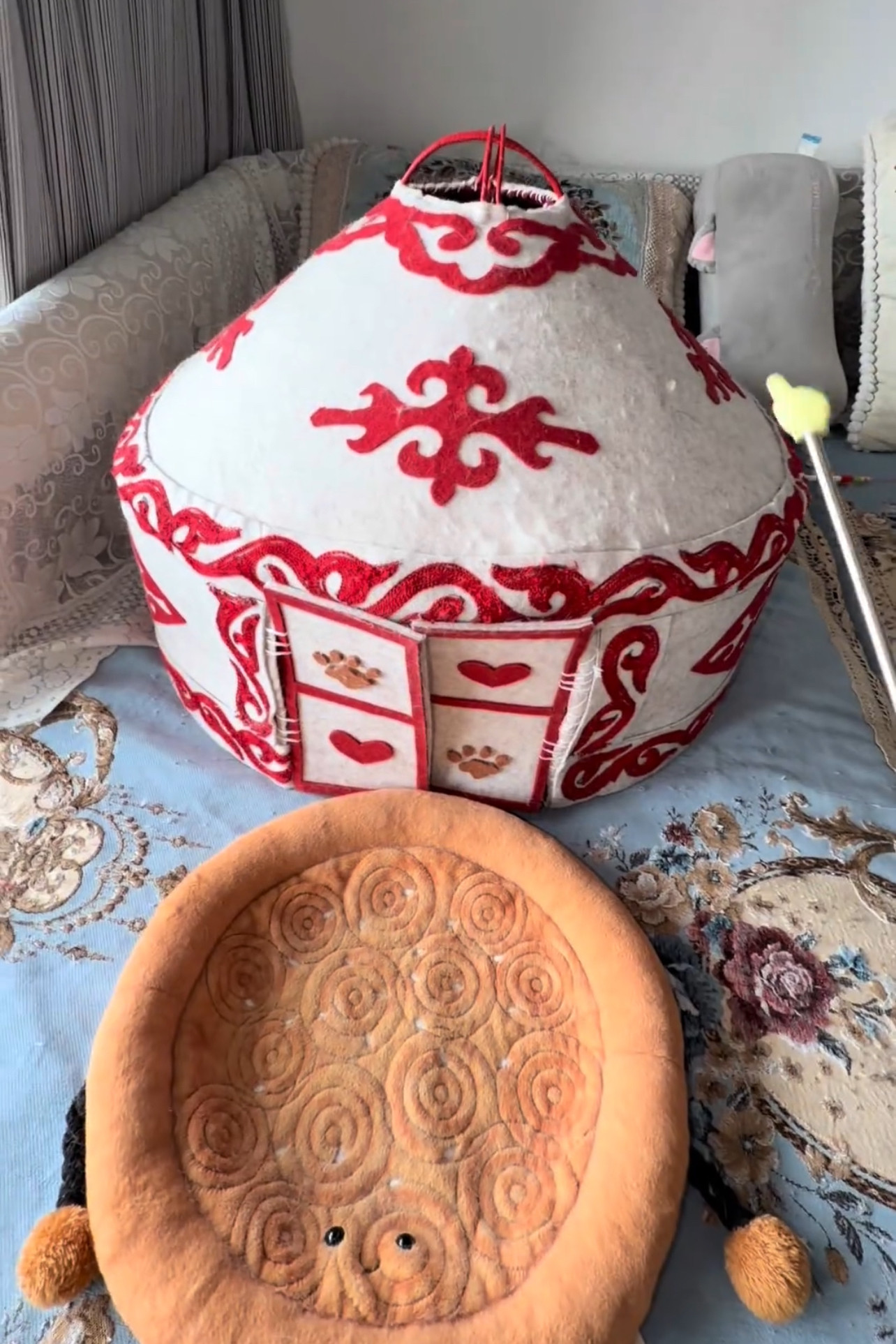 宠物用品可爱宠物房直径蒙古包猫窝新款趣味保暖猫咪狗狗窝