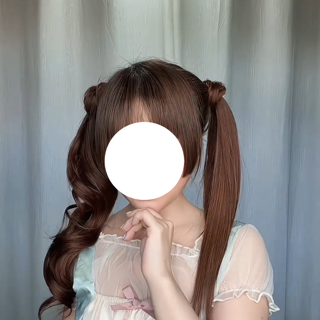 新款缠绕式自然卷发马尾假发辫子假发辫马尾女仿真发魔法棒假发