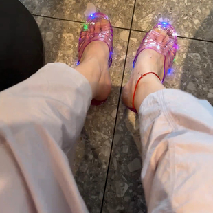 爆闪发光公主水晶鞋生日礼物ins闺蜜同学生生日礼物搞怪前任姐妹