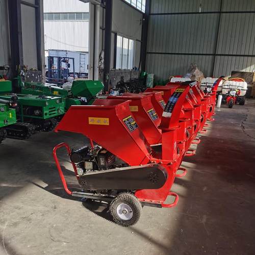 移动式果园碎枝机木材粉碎破碎机干湿两用碎木机 移动木材破碎机